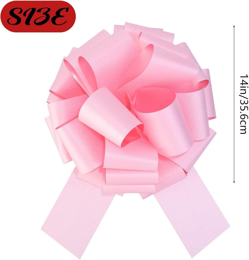 HCHENBOW 14 Inch Big Red Bow,1Pcs Big Bow for Present,Big Gift Bow for Appliances,Bikes,Table Decorations and Party Events Decoration - Image 5